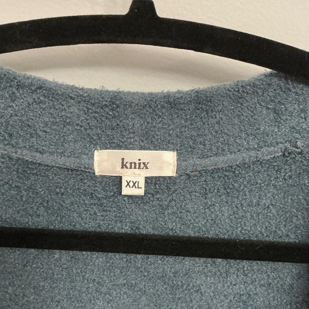 Knix Blue Cozy Open-Front Duster Cardigan - Picture 3 of 4